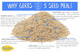 Ground Raw Pumpkin, Sunflower, Chia, Flax, Hemp Seed Meal By Gerbs - 4 Lbs - Top 11 Food Allergen & Non Gmo - Vegan & Kosher – Premium Full Oil Content Protein Powder