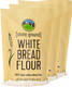 Hard White Wheat Flour 9 Lbs No Additives Or Preservatives 100% Non-Irradiated Kosher Parve Usa Grown Field Traced Resealable Kraft Bag (3 Pound, Pack Of 3)