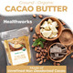 Healthworks Cacao Butter (16 Ounces / 1 Pound) Organic Unrefined Non-Deodorized Cocoa Organic From Peru Sugar-, Keto, Vegan & Non-Gmo Antioxidant Superfood