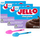 Jell-O Zero Sugar Chocolate Instant Pudding & Pie Filling Mix 1.4 Oz Box (Pack Of 3) With Mood Spoons