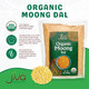 Jiva Organic Yellow Moong Dal 2 Pound - Non-Gmo - Great For Kitchari - Split Mung Beans Washed