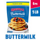Krusteaz Complete Buttermilk Pancake And Waffle Mix, Light & Fluffy, 5 Lb Bags (Pack Of 6) Krusteaz Complete Buttermilk Pancake And Waffle Mix, Light & Fluffy, 5 Lb Bags (Pack Of 6)
