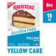 Krusteaz Gluten Yellow Cake Mix, No Artificial Flavors, Colors, Or Preservatives, 18 Oz Boxes (Pack Of 8)