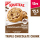 Krusteaz Triple Chocolate Chunk Cookie Mix, Bakery Style, 3 Kinds Of Chocolate, 15.5 Oz Boxes (Pack Of 12)