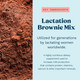 Lactation Brownie Mix Breastfeeding Supplement - Double Chocolate Breast Milk Support Snack Alternative To Lactation Cookies To Boost Breastmilk Supply Increase