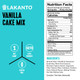 Lakanto Sugar Keto Cake Mix - Sweetened With Monk Fruit, Gluten , 1 Net Carb, Keto Diet Friendly, Delicious - Vanilla
