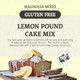 Magnolia Mixes - Lemon Pound Cake Mix - Easy 3-Step Baking With Ingredients: Potato Starch, Rice Flour, Tapioca Flour, And More - 14Oz Each (2-Pack) Magnolia Mixes - Lemon Pound Cake Mix - Easy 3-Step Baking With Ingredients: Potato Starch, Rice Flour, Tapioca Flour, And More - 14Oz Each (2-Pack)