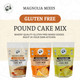 Magnolia Mixes Gluten- Pound Cake Variety Pack - Lemon, Orange, And Caramel Flavors - Easy 3-Step Baking With Premium Ingredients - Moist & Delicious - 14Oz Each (3-Pack) Magnolia Mixes Gluten- Pound Cake Variety Pack - Lemon, Orange, And Caramel Flavors - Easy 3-Step Baking With Premium Ingredients - Moist & Delicious - 14Oz Each (3-Pack)