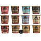 On The Go Cups -Variety Pack 12 Different Cups - Sampler (Oatmeal Brownie Flapjack Muffin) - Plus Unique Magnet - 1