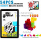 Actoper Magnet Toys Building Blocks Magic Magnet 3D Puzzle Cubes Stress Relief For Adults Set Of 7 Multi Shapes Magnet Blocks With 54 Guide Cards (Transparent) Actoper Magnet Toys Building Blocks Magic Magnet 3D Puzzle Cubes Stress Relief For Adults Set Of 7 Multi Shapes Magnet Blocks With 54 Guide Cards (Transparent)