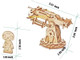 Ariaprec Wooden Catapult 3D Puzzle Kit With Zombie Target - Diy Ballista Model & Rubber Band Launcher Creative Craft Decor For Adults & Teens
