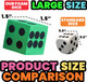 Bedwina Foam Dice Set - Bulk Pack Of 36 1.5 Inch Large Assorted Colorful Foam Dice Cubes With Number Dots Use For Kids Classrooms Math Games Building Toys Party Supplies By Bedwina Bedwina Foam Dice Set - Bulk Pack Of 36 1.5 Inch Large Assorted Colorful Foam Dice Cubes With Number Dots Use For Kids Classrooms Math Games Building Toys Party Supplies By Bedwina