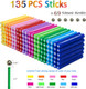 Beicarin 310 Pcs Magnetic Building Sticks Blocks Toys Magnet Educational Toys Magnetic Blocks Sticks Stacking Toys Set For Kids And Adult Non-Toxic Building Toy 3D Puzzle With Storage Bag Beicarin 310 Pcs Magnetic Building Sticks Blocks Toys Magnet Educational Toys Magnetic Blocks Sticks Stacking Toys Set For Kids And Adult Non-Toxic Building Toy 3D Puzzle With Storage Bag