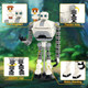 Buildify Wildarness Robot Roz & Brightbill Building Set For Boys 8-14 Wild Adventure Cartoon Robot Action Figure Model Toy Movie Fans Creative Collection s For Christmas Birthday Children'S Day 365 Pcs