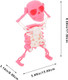 Ciyodo Dancing Skeleton Toy - 3D Printed Human Skeleton Shape Plaything For Kids - Fun Party Prop & Home Decor