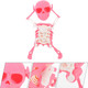 Ciyodo Dancing Skeleton Toy - 3D Printed Human Skeleton Shape Plaything For Kids - Fun Party Prop & Home Decor