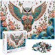 Crowm Flower Owl Jigsaw Puzzles For Adults 1000 Pieces Colorful Floral 3D Art Puzzles Challenging Embossed Fantasy Owl Puzzles As Animal Decor For Nature Lovers Crowm Flower Owl Jigsaw Puzzles For Adults 1000 Pieces Colorful Floral 3D Art Puzzles Challenging Embossed Fantasy Owl Puzzles As Animal Decor For Nature Lovers