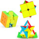 D-Fantixspeed Cube Set Qy Toys Cube 3 Pack Qidi S2 2X2 Warrior W 3X3 Qiming Pyramid Stickerless Speed Cubes Bundle Puzzle Toys D-Fantixspeed Cube Set Qy Toys Cube 3 Pack Qidi S2 2X2 Warrior W 3X3 Qiming Pyramid Stickerless Speed Cubes Bundle Puzzle Toys