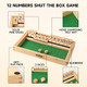 Gse Games & Sports Expert GSE Games & Sports Expert Wooden Shut The Box 12 Numbers Dice Game Board with 2 Wooden Dice Classic Tabletop Version of The Popular English Pub Game
B07Z46MT8S