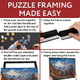 Impresa Jigsaw Puzzle Display Frame Kit - 2-Pack 20 x 27 in - Black Matte Snap-Together Frames - Easy Assembly & Wall Hanging for 1000-Piece Puzzles
B0C2JP22FY