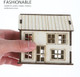 Kisangel DIY Miniature Wooden House 3D Unfinished Village Villa Puzzle Model Kits Christmas Statue Kit Decor
B0F29GT265
