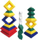 Kutoi Pyramid Stacking Toy Building Blocks 3D Puzzle Brain Teasers for Kids and Adults-Creative Preschool Learning Activities- Toddler Building Toys Kids Blocks for 3 Year Old Boys & Girls
B07F2DSDRR