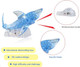 Liyysou 3D Crystal Jigsaw Puzzle Blocks Three-Dimensional Shark 40 PCS (Blue)
B09ZQPT474