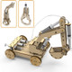 Mini Tudou Mini Tudou 3D Wooden Construction Excavator Vehicle Toys Set STEM Science Kit with Air Pressure System to Build A Wood Excavator Model Including 3 Replaceable Gripper & Digger for Kids Boys Girls
B088JZNHTB