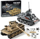 Mistbuy WW2 Army Tank Toys Building Kit Compatible with Lego Create a German Tiger & an American M4 Sherman Models with 1184 Blocks Great Military Toy s for Boys Kids Age 8-14
B0C18CPRP1