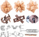 Mojimky Wooden Brain Teaser Puzzles - Metal Unlock Interlock Game IQ Logic Test Puzzles Game 3D Puzzle Toy Brain Teaser for Kids and Adults Mind Educational Toy Travel Games
B0FL6YSDJP
