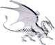 Puosuo 3D Metal Puzzle Fire Dragon Model Kit - Jigsaw Stainless Steel Desk Ornament
B09PR87QP8