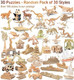 Puzzled 3D Wooden Puzzles Pack of 30 - Wood Craft Construction Model Kits for Kids & Adults of Assorted Random 30 Kits Educational DIY Toy Unfinished Crafting Hobby Puzzle to Build & Paint
B08NPJZDKB