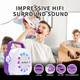 Risebass Karaoke Machine for Kids - Bluetooth Speaker with 2 Microphone - Portable Kids Karaoke Machine for Girls and Boys - Birthday for Girls and Boys Ages 2 Years Old and Up.
B0BZGS1VKG
