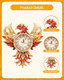 Rnfiow 3D Wooden Puzzles for Adults Phoenix Wall Clock DIY Set Beginner 37 Pcs Wooden Puzzles Creative Ideas for Adults Teens
B0FHVVHD8T