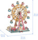 Roeolnil Wooden Ferris Wheel 3D Wooden Puzzle Wooden Building Kit for Birthday Present
B093SPZ51B