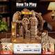 Rokr Marble Travel London 3D Wooden Puzzles for Adults Marble Run Kit Adults to Build 3D Wooden Puzzle with LED Unique for Men Women
B0FH9YF876