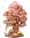 Rolife DIY Miniature House Kits Sakura Tree House 12" 3D Wooden Puzzles for Adults Japanese Cherry Blossom Model Building Kit Bonsai Craft Home Decor s for Teens Family
B0F8NS2XFT