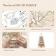 Rolife 3D Wooden Puzzles Temple Building Kit - 275PCS Japanese Five-storied Pagoda 13" Model Craft Kits for Adults/Boys/Girls
B091B9JZHL