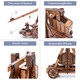 Toystub DIY 3D Wooden Puzzles for Adults Trebuchet Science Building Kit Model Catapult Engineering Kit Wood Assembly s
B09X4DV4JX