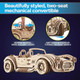 Ugears Drift Cobra Racing Car Puzzle - Wooden 3D Puzzles for Adults to Build with Powerful Spring Motor - Wood Mechanical Models Building Kit for Fathers Day - Retro Hobbies for Men - 370 Pcs
B09JNYLJ9V