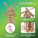 Ugears Tower Windmill 3D Puzzle - 3D Wooden Puzzles for Adults - Mechanical Model Kits for Adults to Build - DIY Craft Kits Windmill with Moving Parts Building Kit s for Fathers Day - 585 Pcs
B07GY1BZHZ