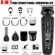 Hatteker Beard Trimmer for Men Mustache Trimmer T-Blade Beard Grooming Kit Hair Clipper Electic Razor Shavers Cordless Waterproof Nose Body Trimmer 8 in 1 Adjustable Speed