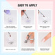 Morovan Acrylic Nail Kit Acrylic Powder with Professional Liquid Monomer For Nail Extension Acrylic Nail Brush Nail Art Starter Kit