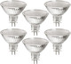 Mr16 Halogen Spot Light Bulb Down Reflector Lamp 75W 12V 2 Prong Stove Hood Range Lighting High Cri Warm White Gu5.3 75 Watt Dimmable Replacement Gl Fiber Optic Bab C Bright Kitchen 30°-45° I 6 Pack