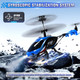 A Alpha Rc Helicopter 2.4G Remote Control Helicopter With Led Lights Sky Rover Vigilante Indoor Outdoor Remote Control Helicóptero Toy For 8 9 10 11 12+ Year Old Boys s Blue
