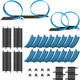 Agm Mastech Extension Set #3-38 Piece Track Expansion Accessory Pack(Fly-Over Slope) - For Use With Agm Masetch 1:64 Slot Car Racetrack Systems