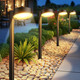 8 Pack Solar Pathway Lights Outdoor 12 Brighter Led Solar Lights Outdoor Waterproof Up To 12 Hrs Modern Path Light For Yard Garden Walkway Driveway Lawn (8 Pack)