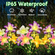 4Pack Solar Lily Butterfly Flowers& 4Pack Solar Sunflower Lights
