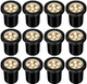 6W Landscape Lights Outdoor 120V Well Lights Ip68 Waterproof 2700K Warm White Outdoor In-Ground Lights For Yard Garden Patio Pathway 12 Pack