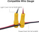 Arector Yellow Low Voltage Wire Connectors Outdoor Landscape Light Power Cable Connector 12-20 Awg For Landscape Path Lights And Other Outdoor Spotlights(10 Pcs)